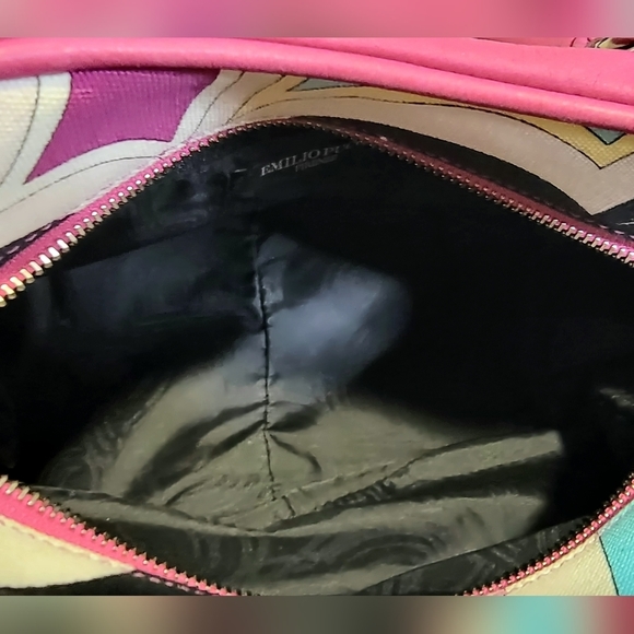 EMILIO PUCCI Fuschia Leather & Fabric Bag - Picture 5 of 15